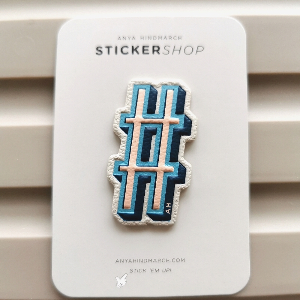 Anya Hindmarch “#” Small Leather Stickers